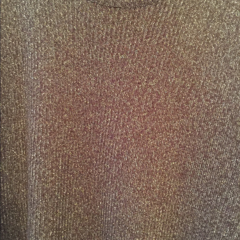 MI & IT brown and gold silk top